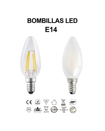 BOMBILLA LED * VELA OPAL 4,5W 3000K DIM